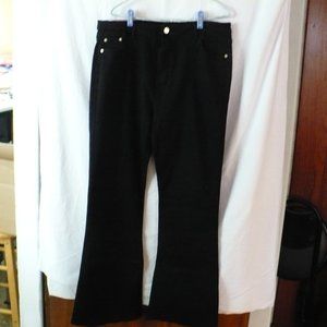 Women's Flared Black Jeans - Size 18 NWT